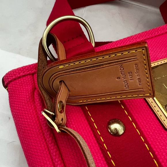 Louis Vuitton Pink Canvas Antigua Cabas PM. - Picture 4 of 6